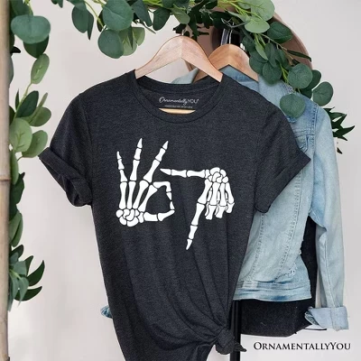 Женская футболка OrnamentallyYou 67 Skeleton Hands, серая