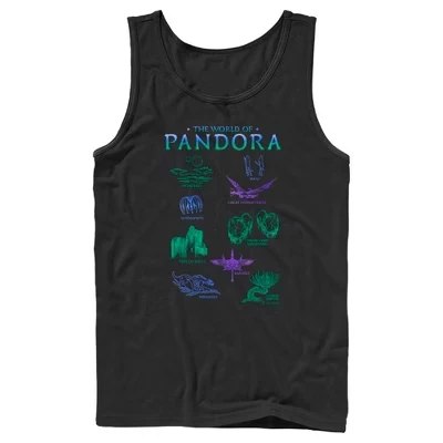 Мужская майка Avatar The World of Pandora, черная