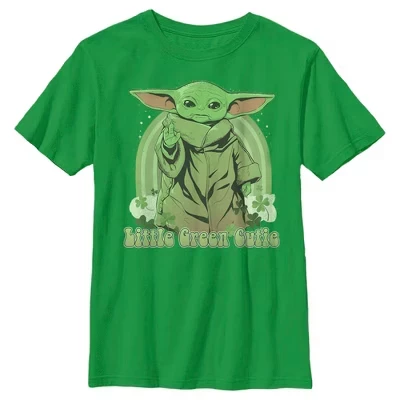 Футболка для мальчиков STAR WARS Grogu, зеленая