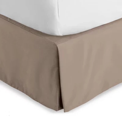 Юбка для кровати Bare Home Tailored 38 см плиссированная, серо-коричневая