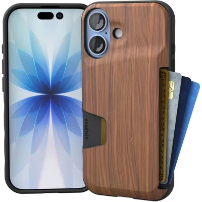 Чехол для iPhone 17 Smartish Wallet Slayer, ореховый