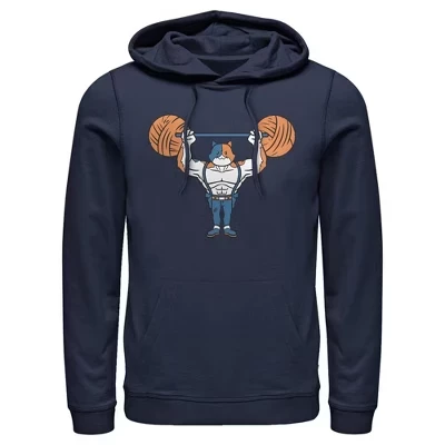 Мужская толстовка с капюшоном из пряжи Lifter Meowscles Pull Over