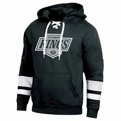 Мужская флисовая толстовка с капюшоном NHL Los Angeles Kings со шнуровкой