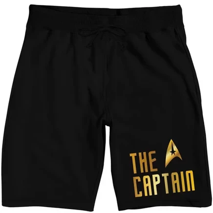 Мужские пижамные шорты Star Trek The Captain, чёрные