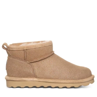 Женские короткие экзотические ботиночки из овсяной змеи BEARPAW, кофе со льдом