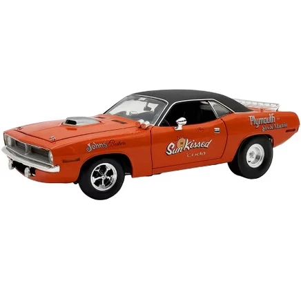 Модель авто Acme HEMI Cuda 1970, оранжевая