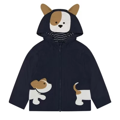 Дождевик LONDON FOG Baby/для маленьких мальчиков на подкладке из джерси с изображением зверюшек