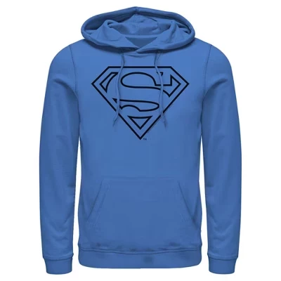 Мужская облегающая толстовка с капюшоном с логотипом Superman
