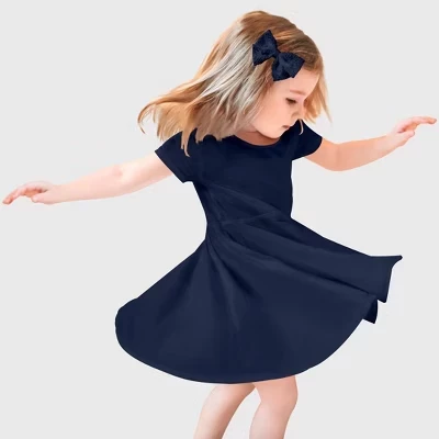 Платье для девочек City Threads Twirly Skater, синее