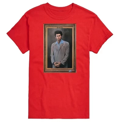 Мужская футболка с коротким рукавом и графическим рисунком Kramer Portrait, красная