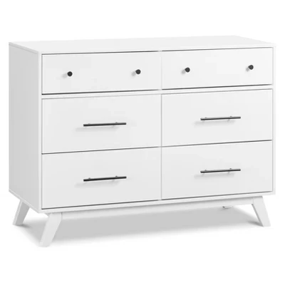 Комод DaVinci Otto с 6 ящиками белого цвета