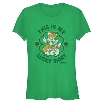 Юниорки и женщины Это моя счастливая футболка Tails T Shirt kelly