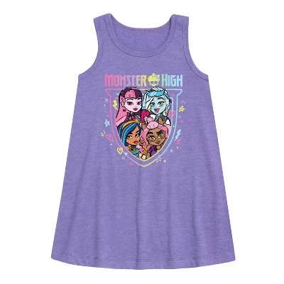 Платье для девочек Monster High безрукавное, фиолетовое