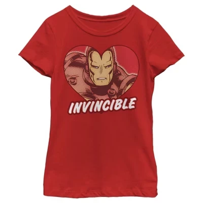 Футболка для девочек Marvel Iron Man, красная