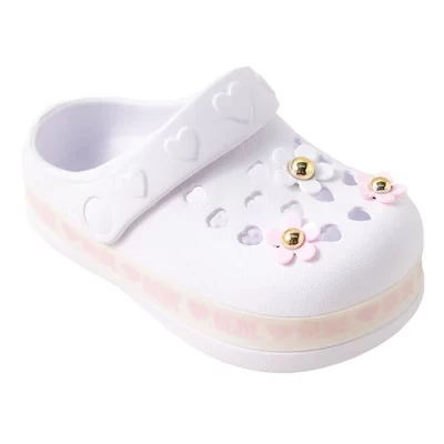 Босоножки для девочек bebe - Удобные сабо, милые летние туфли и пляжные сандалии для маленьких девочек белого цвета