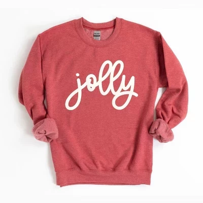 Женская толстовка с графическим принтом Jolly Bold Cursive Puff Print