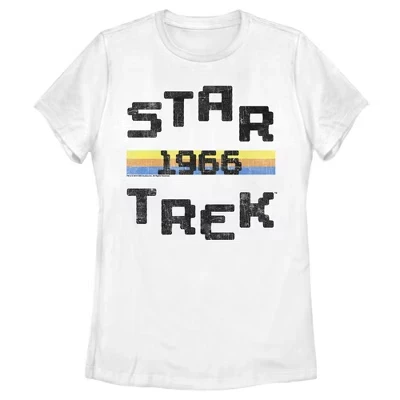 Женская : Оригинальная футболка из серии Retro Pixel 1966, белая