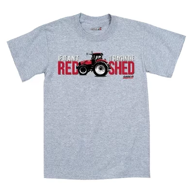 Футболка для мальчиков Case IH с принтом, светло-серый меланж
