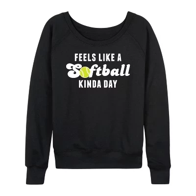 Женский лонгслив Instant Message Softball, черный