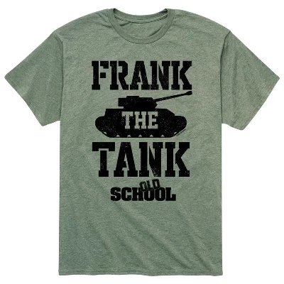 Мужская футболка Frank The Tank с коротким рукавом и графическим рисунком heather military green