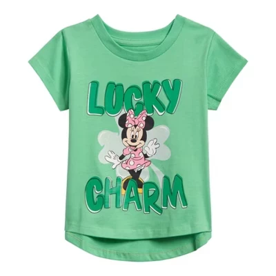 Футболка для девочек Disney Minnie Mouse, зеленая