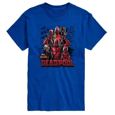 Мужская футболка с коротким рукавом We Are Deadpool Doodles с графическим рисунком