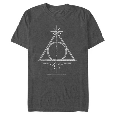 Мужская футболка Harry Potter «Дары смерти», графитовая