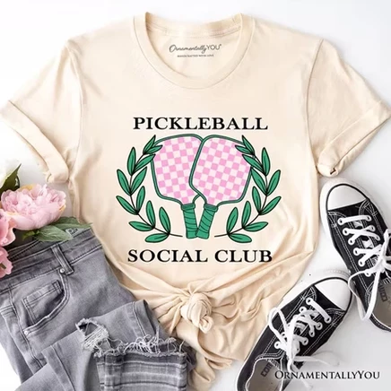 Женская футболка OrnamentallyYou Pickleball, натуральная