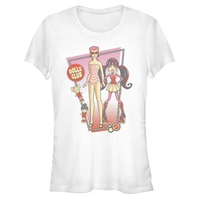 Женская футболка клуба кукол Mattel Barbie и Monster High для юниорок белая