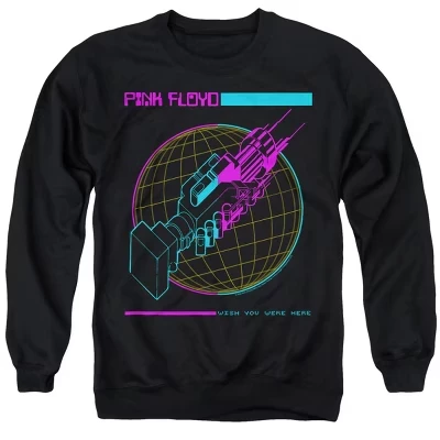 Мужская толстовка Wish You Were Here с круглым вырезом в сетку черного цвета