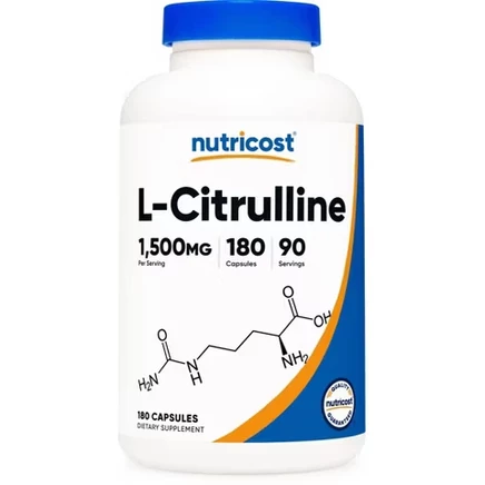 Капсулы L-цитруллин Nutricost 1500 мг, 180 шт