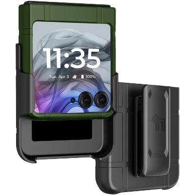 Чехол Nakedcellphone Motorola RAZR с клипсой, зеленый