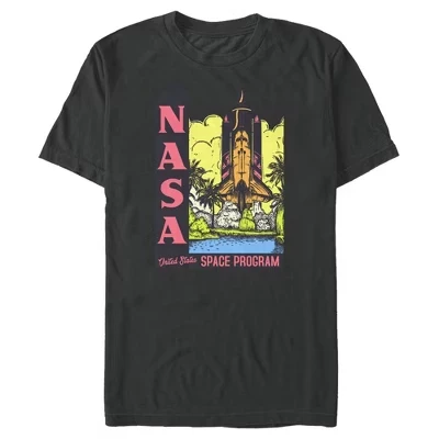 Мужская футболка NASA Space Program, черная