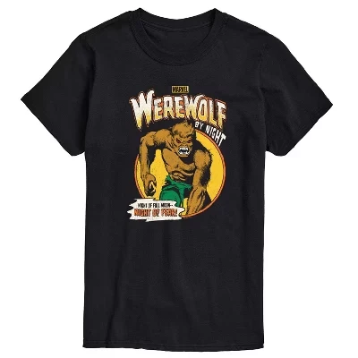 Мужская футболка Marvel Werewolf by Night, черная