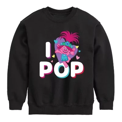 Флисовая толстовка с длинным рукавом I Love Pop Poppy Graphic черный