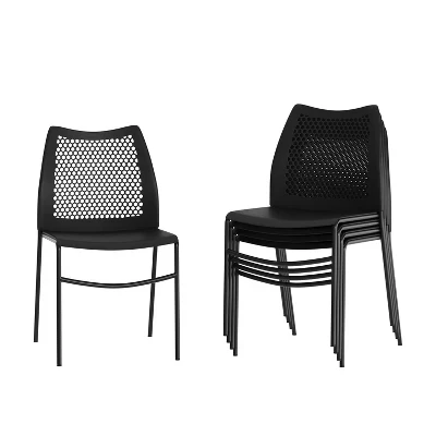 Набор из 5 стульев Flash Furniture Hercules, черные