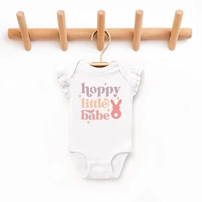 Боди для малышей The Juniper Shop Hoppy Little, белое