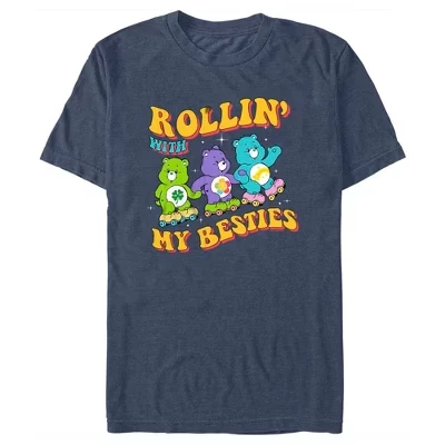 Мужская футболка Rollin' With My Besties синего цвета