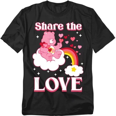 Мужская футболка Share the Love черного цвета