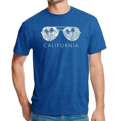 Мужская футболка премиум-класса с надписью Word Art - California Shades royal