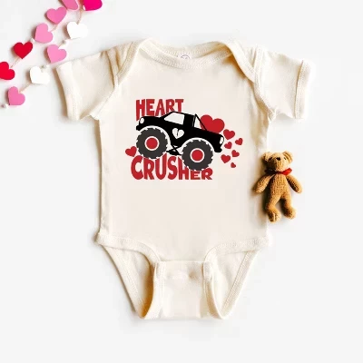 Боди для мальчика The Juniper Shop Heart Crusher, натуральное
