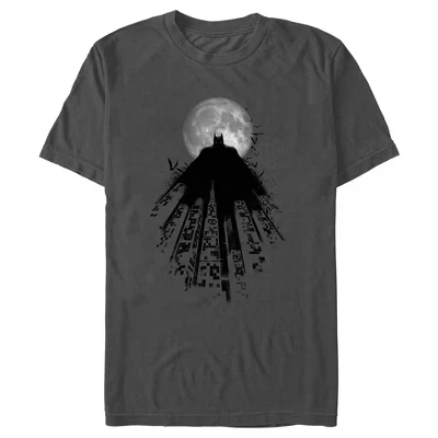 Мужская футболка DC Comics Batman Full Moon, угольная