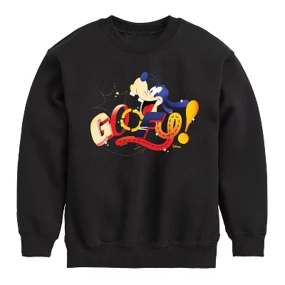 Флисовая толстовка с длинным рукавом и геометрическим рисунком Goofy черный