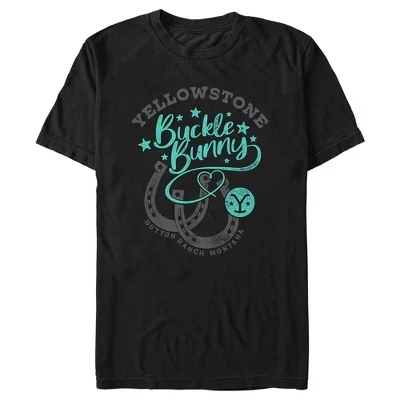 Мужская футболка Yellowstone Buckle Bunny, черная