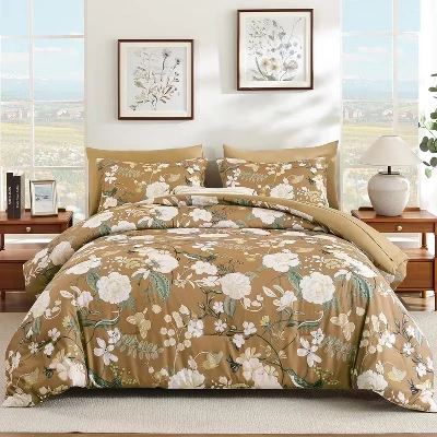 BALHAM TRADE-Комплект постельного белья King Size с цветочным рисунком из 7 предметов, Кровать в стиле садовых растений в виде цветка в мешке, Постельное белье