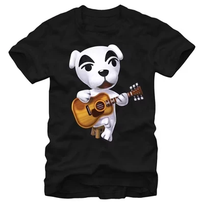 Мужская футболка Nintendo Animal Crossing K.K. Slider, черная