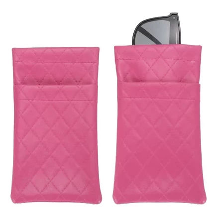 Двойной футляр Unique Bargains для очков, 2 шт., розовый