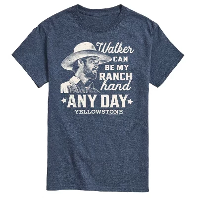 Мужская футболка Walker Ranch Hand с коротким рукавом и графическим рисунком heather blue