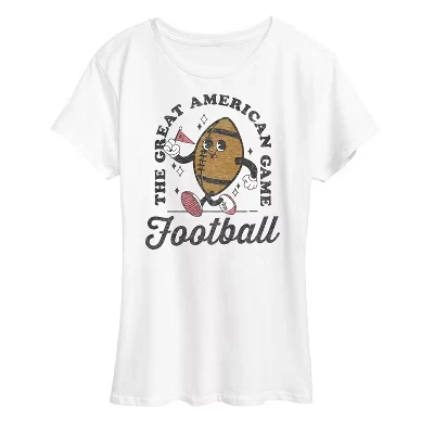 Женская футболка Instant Message Football Mascot, белая