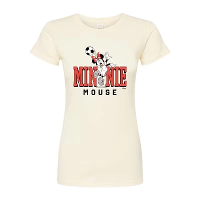Женская футболка Disney Minnie, приталенная, натуральная